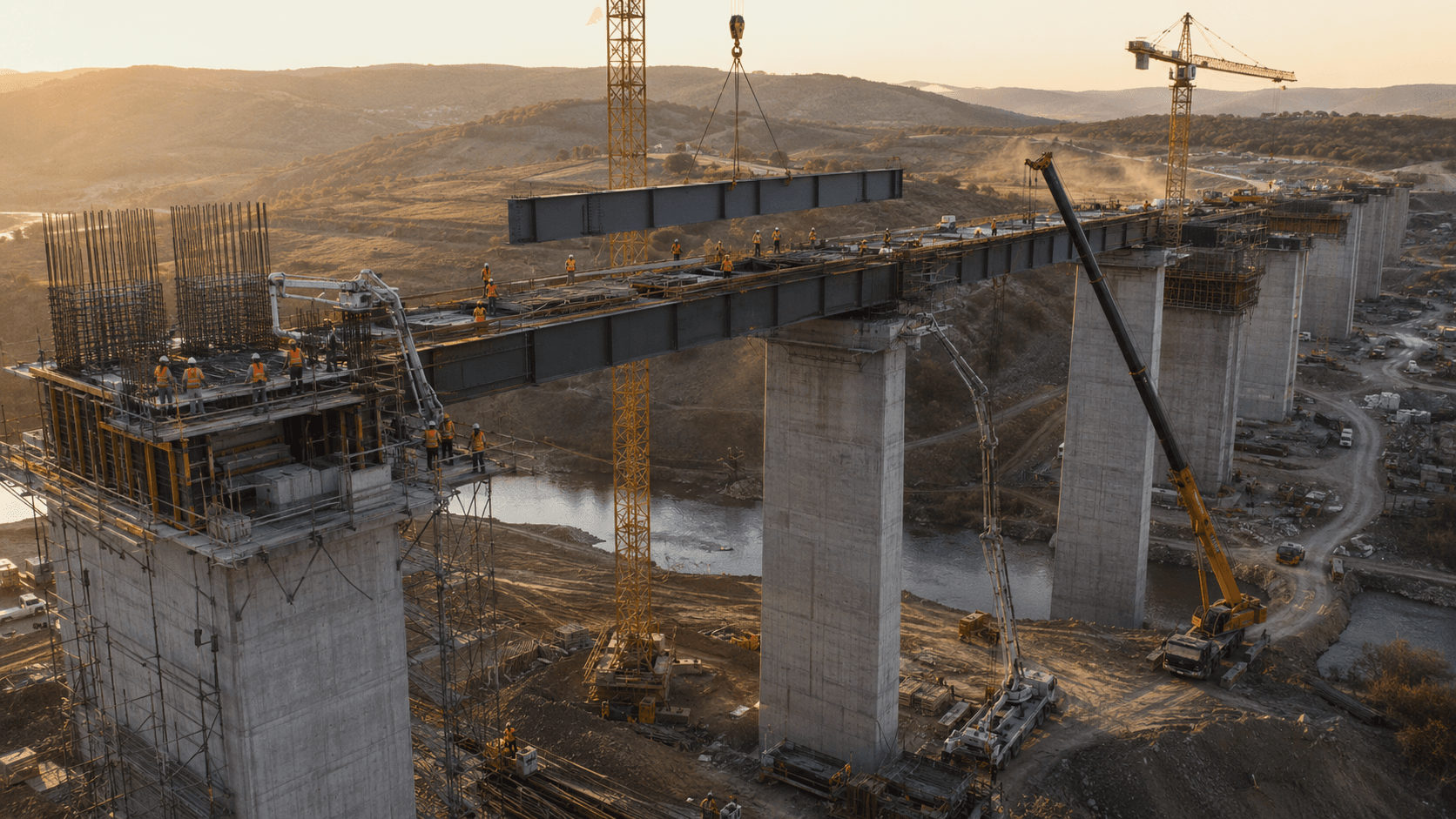 Active Construction Site Background